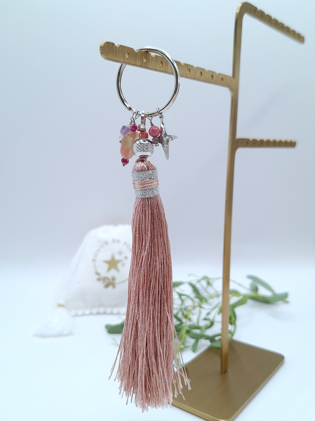 porte clé Sorel - Rose poudré