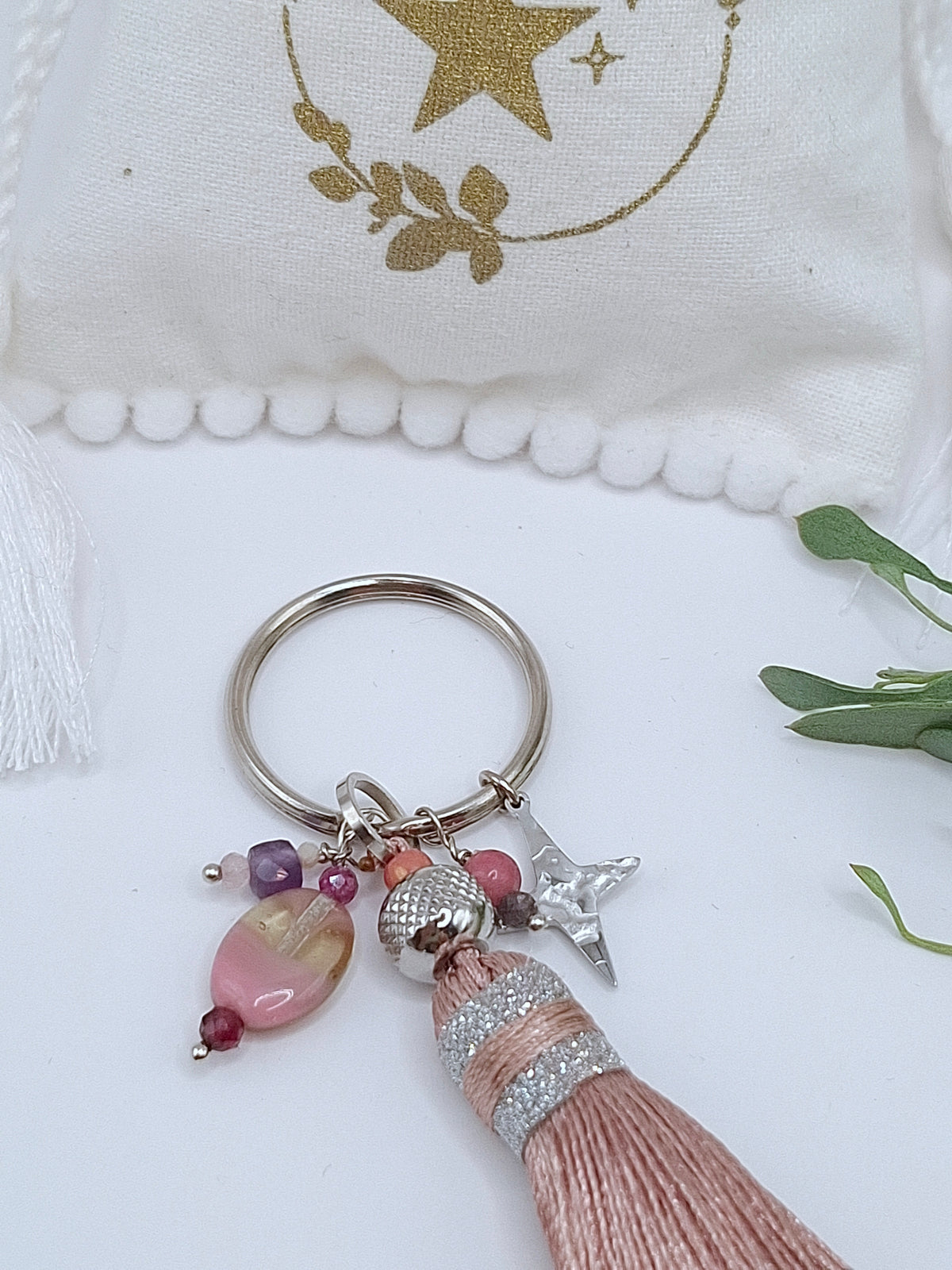 porte clé Sorel - Rose poudré