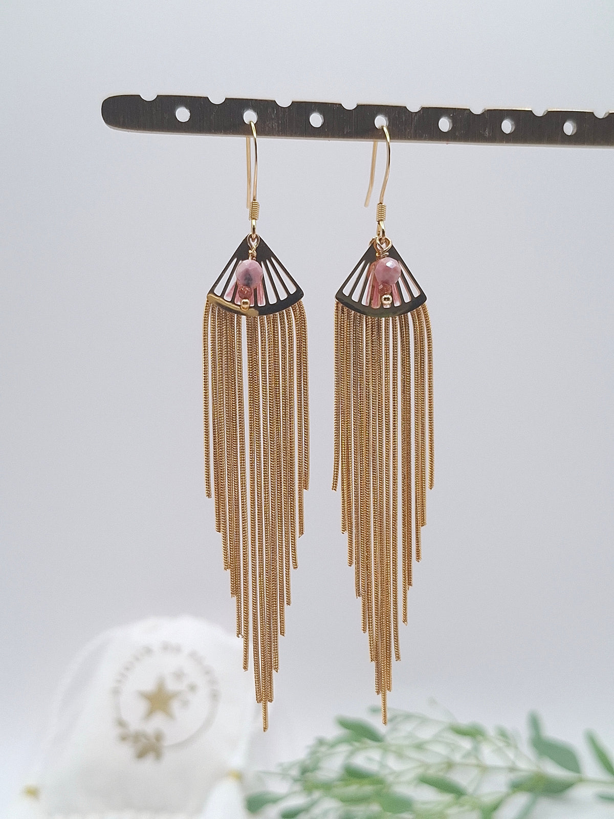 Boucles Zélia - Rose