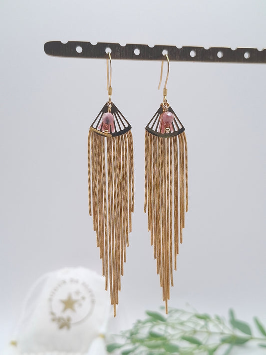 Boucles Zélia - Rose