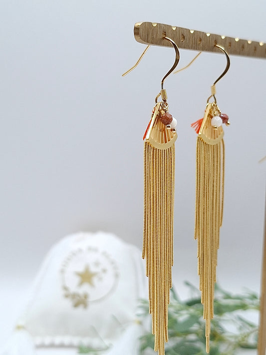 Boucles Zélia - camel